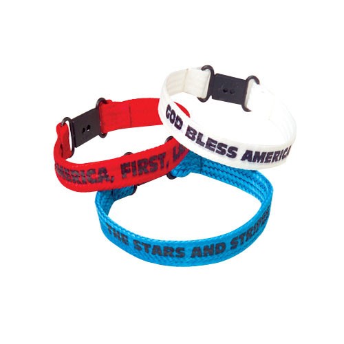 Patriotic Clasp Bracelets<br>1 dozen